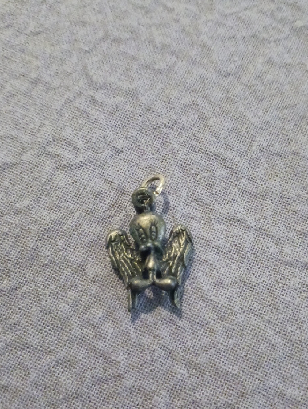 Warner Bros. Pewter Tweety Bird Charm Pendant - Silver Tone